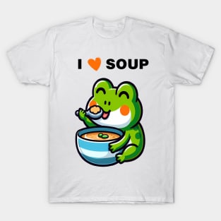 Soup-Crazy Frog Design T-Shirt